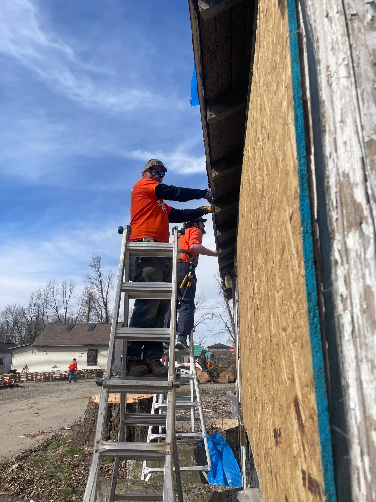 Garmann Miller Team member Hayden volunteering