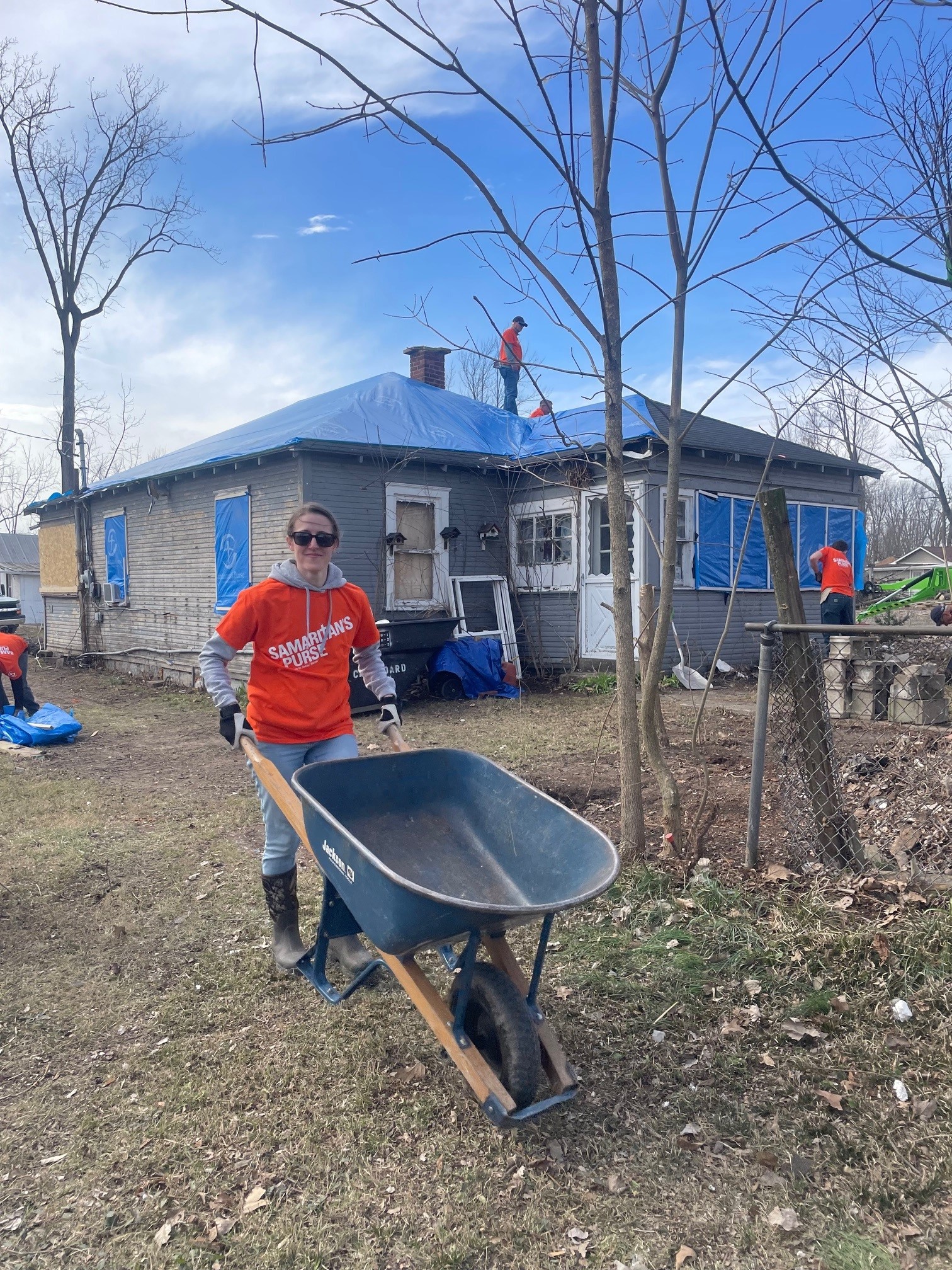 Garmann Miller Team member Hannah volunteering