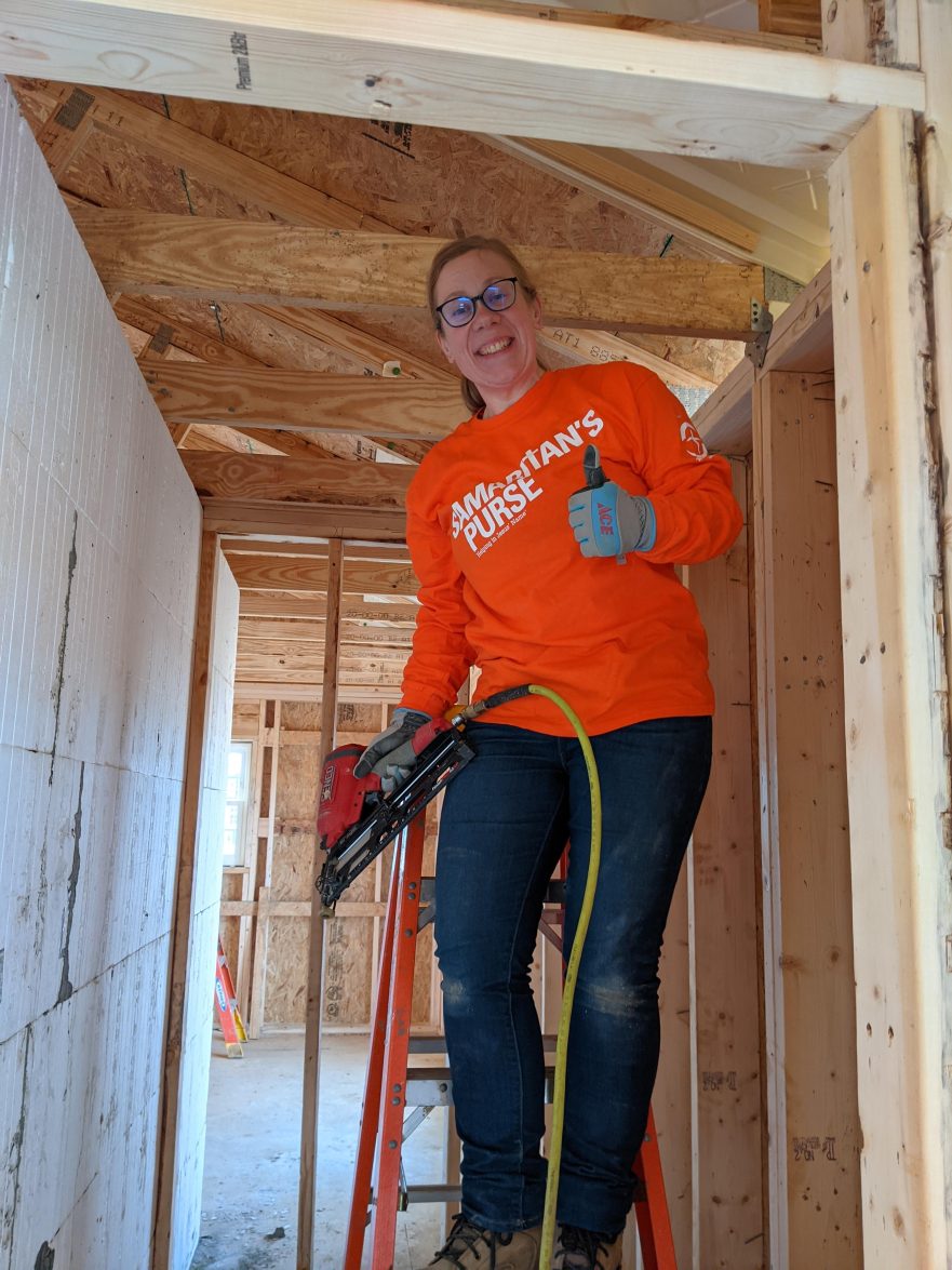 Garmann Miller Team Member Katie Yinger volunteering