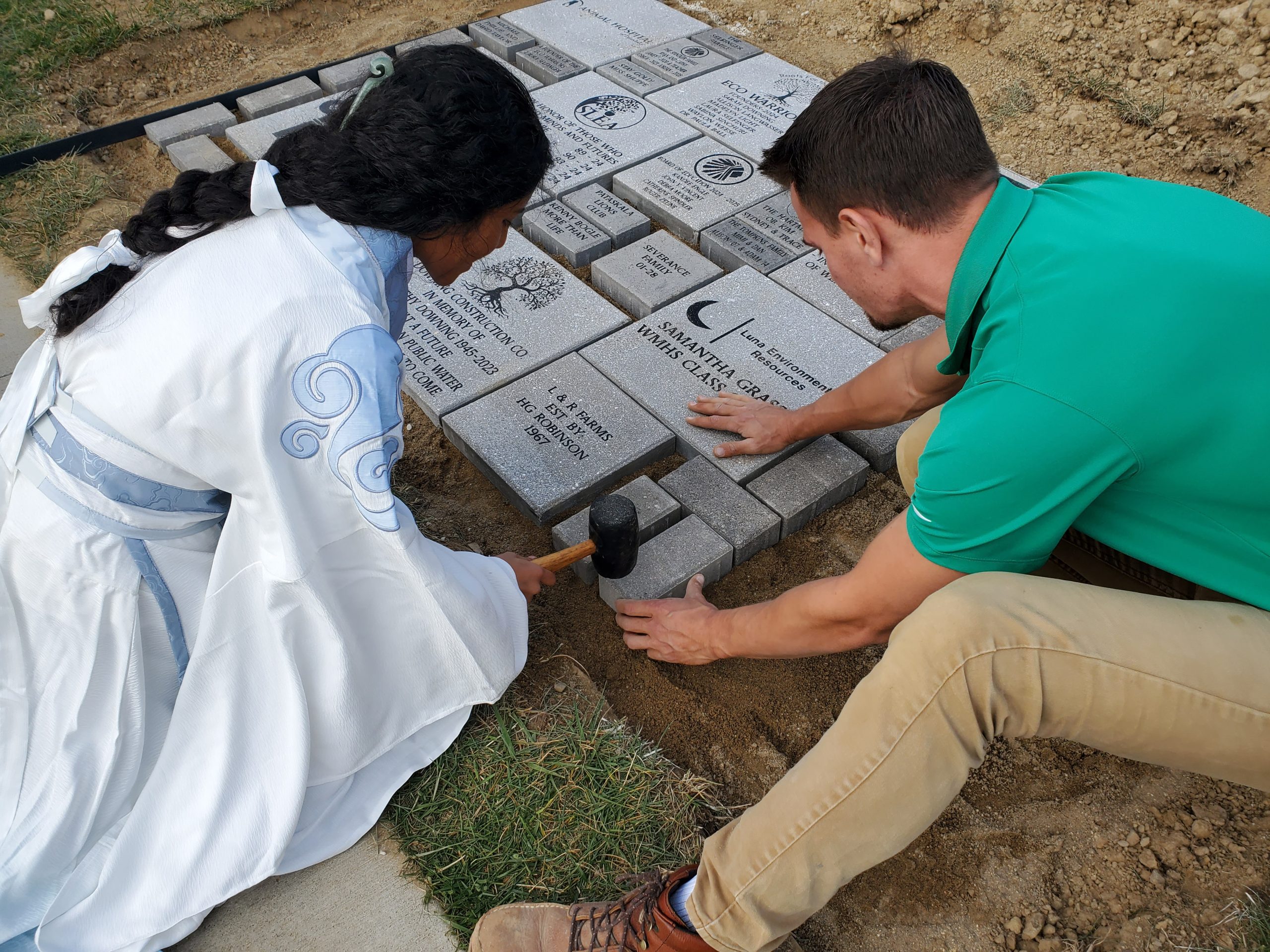 Garmann Miller team member Garrick volunteering