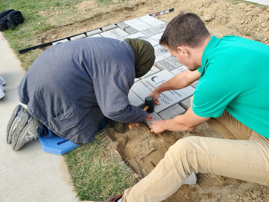 Garmann Miller team member Garrick volunteering