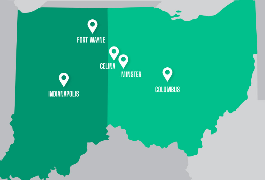 Map of Garmann Miller offices
